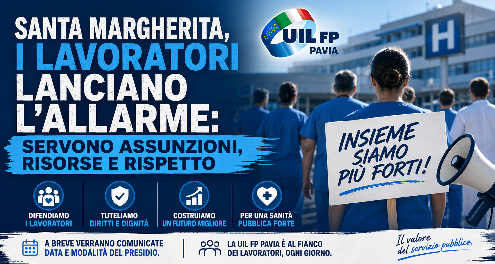SANTA MARGHERITA, I LAVORATORI LANCIANO L’ALLARME: “SERVONO ASSUNZIONI, RISORSE E RISPETTO”
