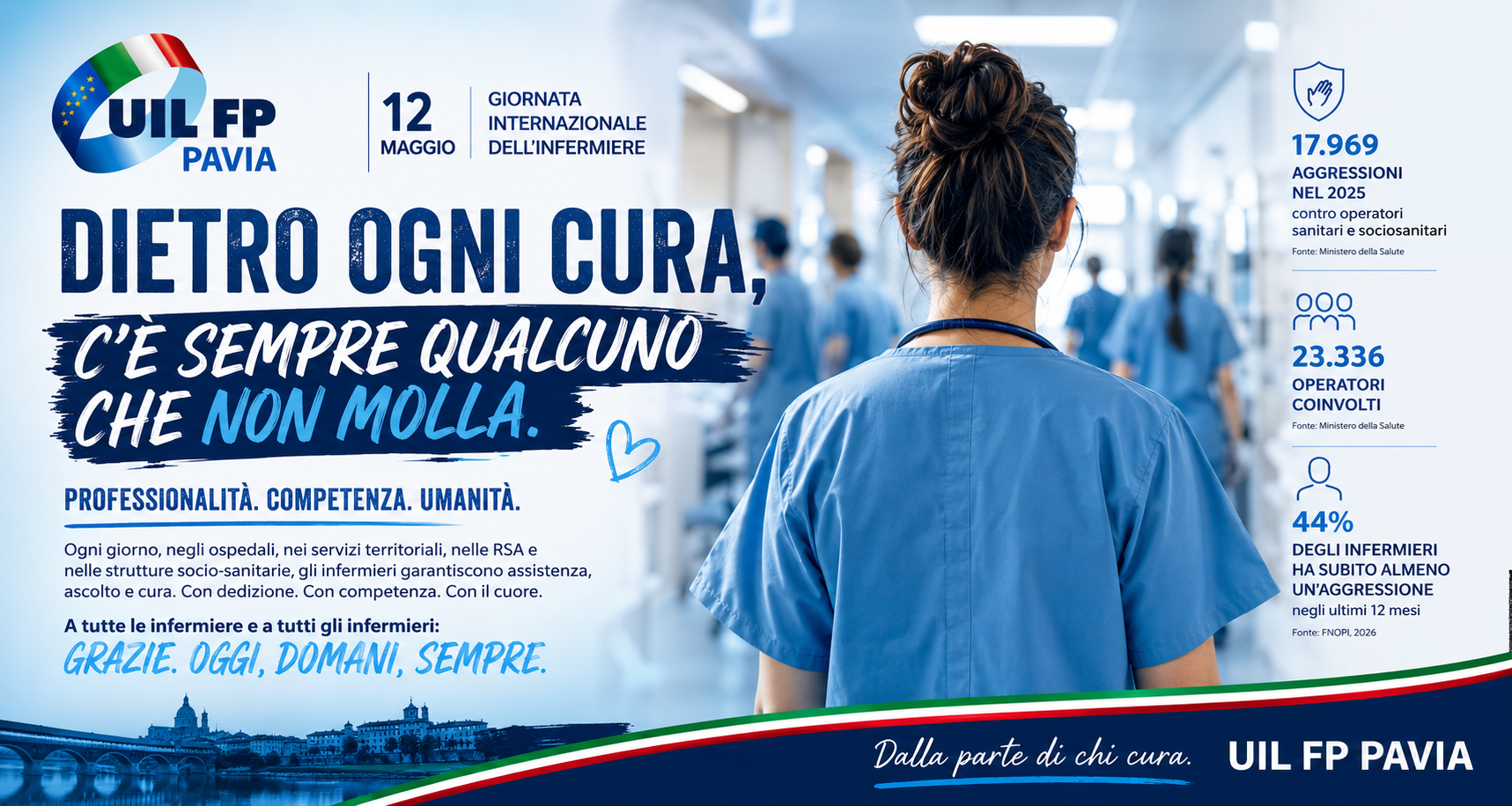 12 MAGGIO – GIORNATA INTERNAZIONALE DELL'INFERMIERE: PROFESSIONISTI DELLA CURA TROPPO SPESSO LASCIATI SOLI