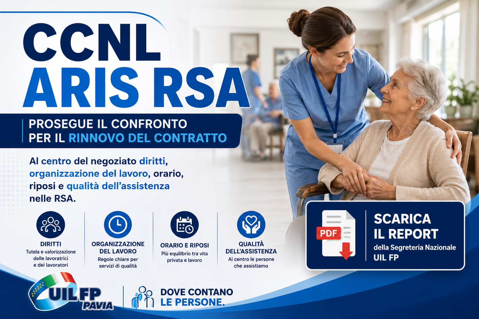 RINNOVO CCNL ARIS RSA : PROSEGUE IL CONFRONTO, AL CENTRO DIRITTI E QUALITA' DEL LAVORO
